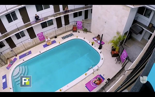 pool yoga pandemic social distance cafecito espiritual