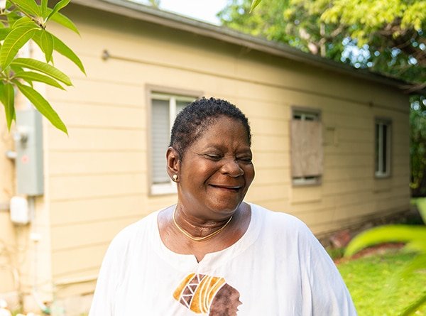 black woman smiling short hair coconut grove linda williams